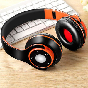 Foldable Colorful Wireless Bluetooth Stereo Over-Ear Headphones